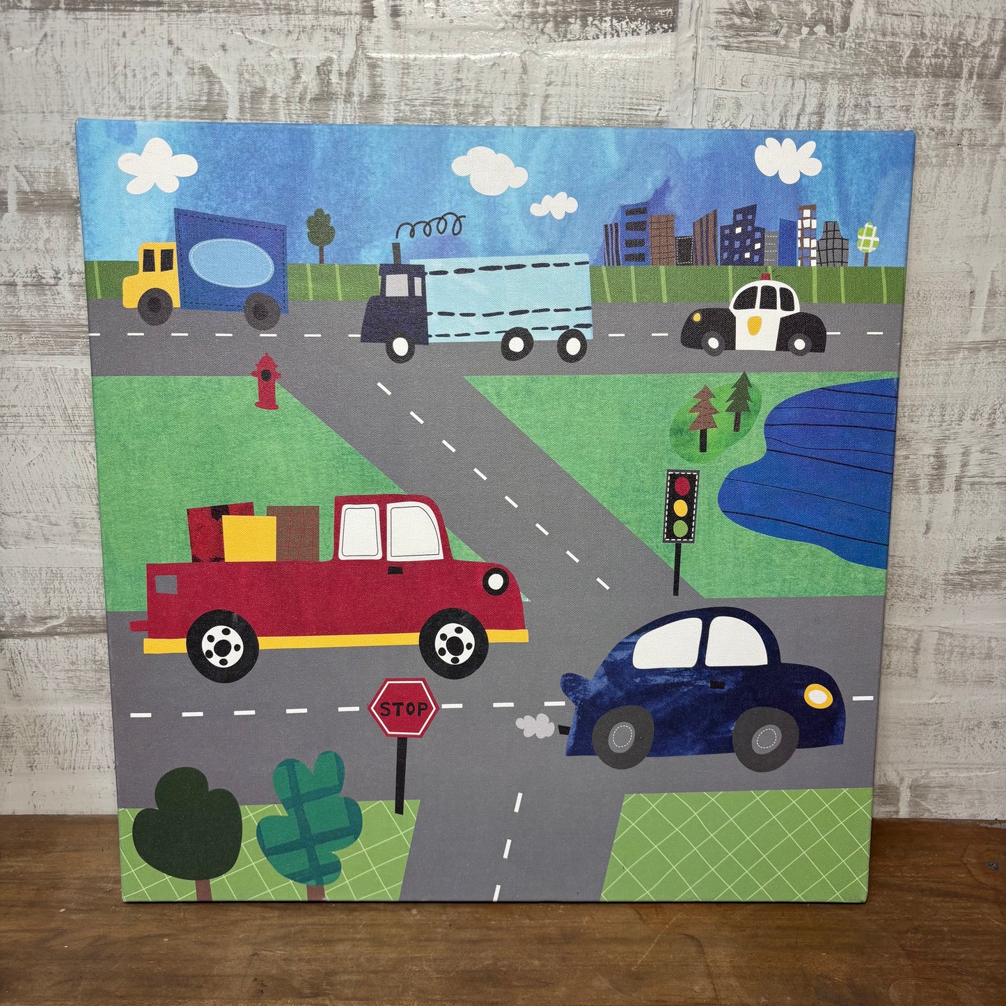 Oopsy Daisy Busy Road Canvas Art