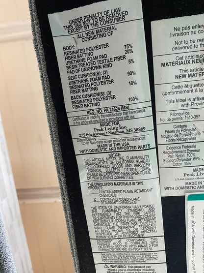 Gray Rocker Recliner Chair