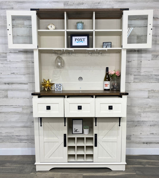 Farmhouse White Hutch