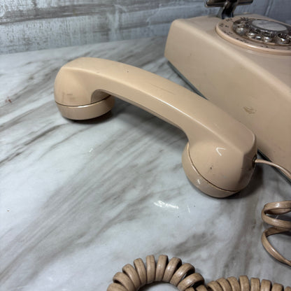 Vintage Beige Western Electric Model Rotary Wall-Mount Telephone