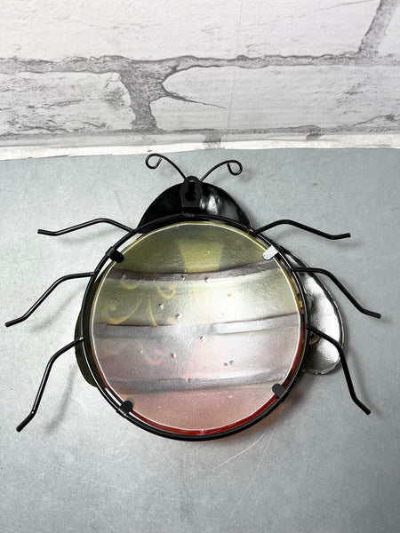 Painted Metal Bumblebee Decor