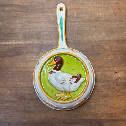 Vintage Ceramic Duck Skillet
