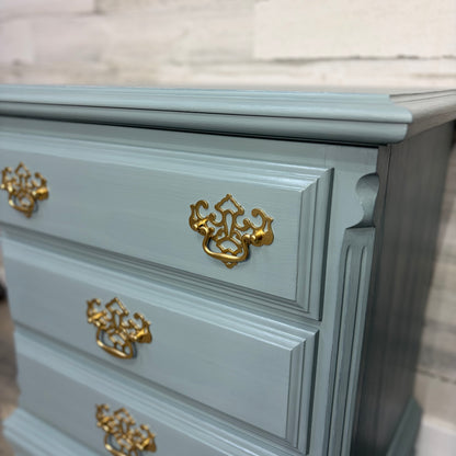 Set Of 2 Blue Gray Nightstands