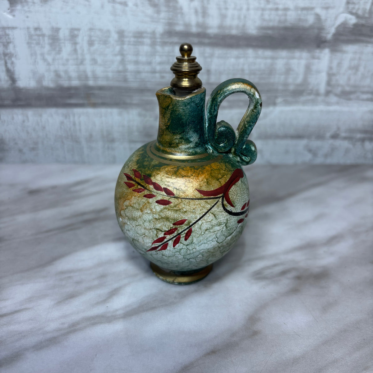 Vintage Miniature Hand-Painted Greek Perfume Bottle