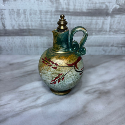 Vintage Miniature Hand-Painted Greek Perfume Bottle