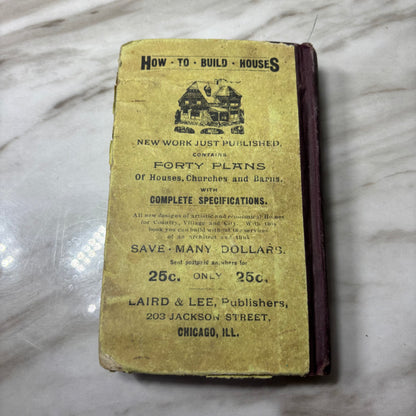Antique World’s Ready Reckoner & Rapid Calculator Book 1890 Chicago Laired & Lee