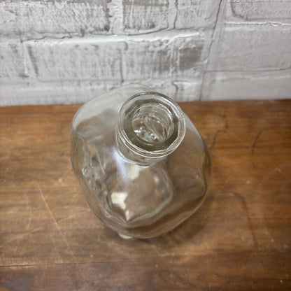 Clear Glass Skull Vase/ Decor