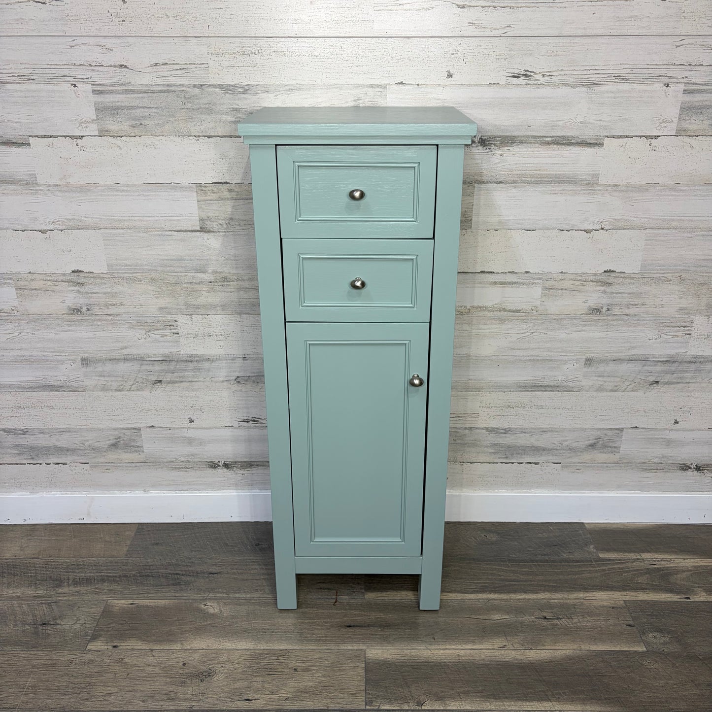Skinny Blue Cabinet