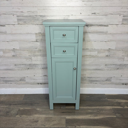 Skinny Blue Cabinet