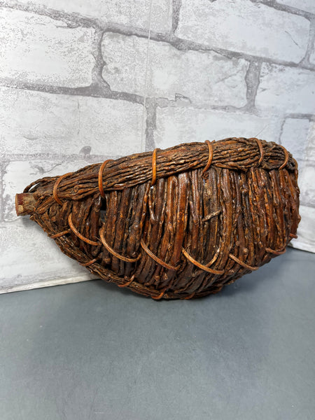 Hand Woven Twig Hanging Basket