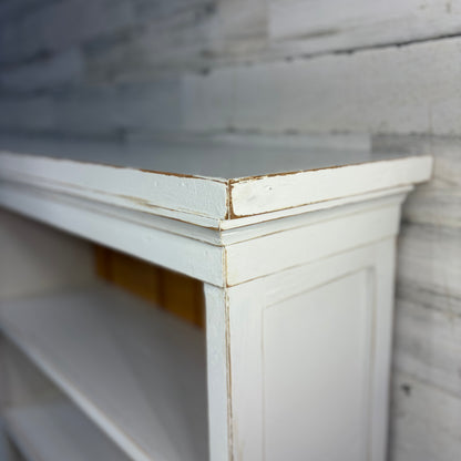 Rustic White Bookshelf