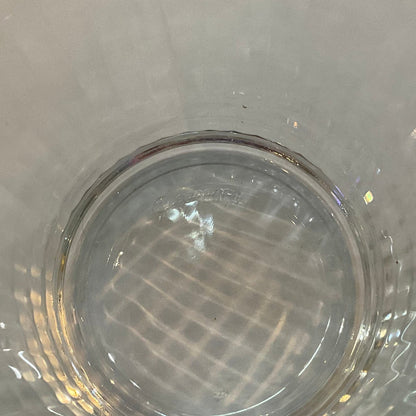 Set Of Four Ribbed Low Glasses