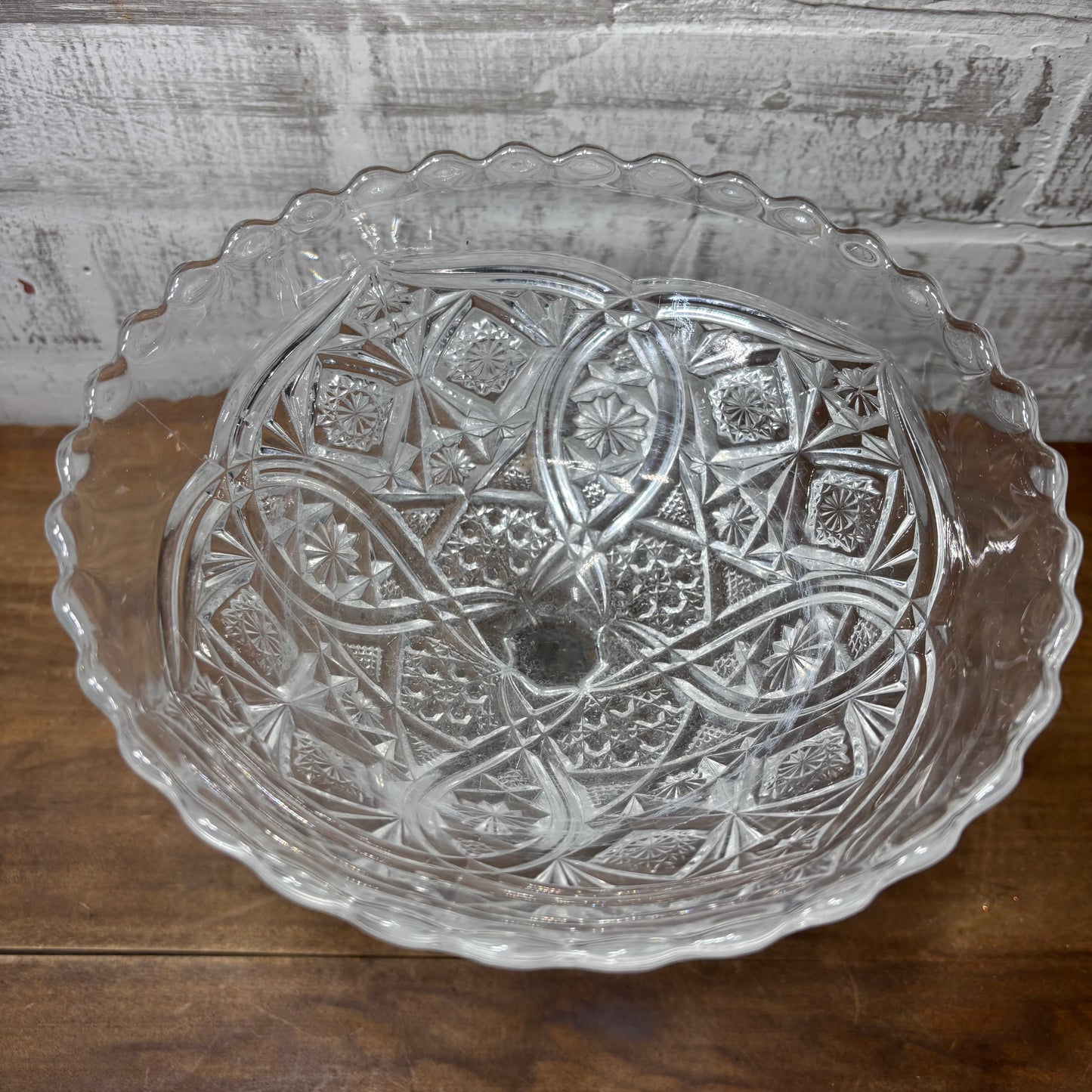 Vintage Higbee Glass Candy Dish/ Compote Bowl