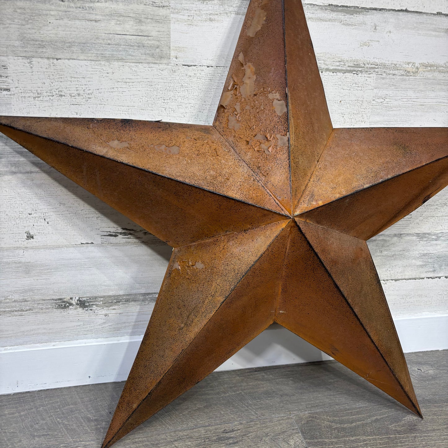 Large Rusty Metal Star Sign