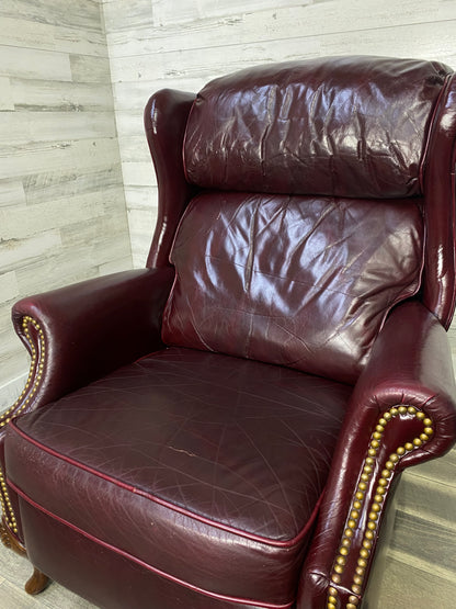 Maroon Leather Flexsteel Recliner