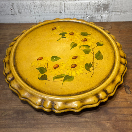 Mid Century Sunflower Lazy Susan
