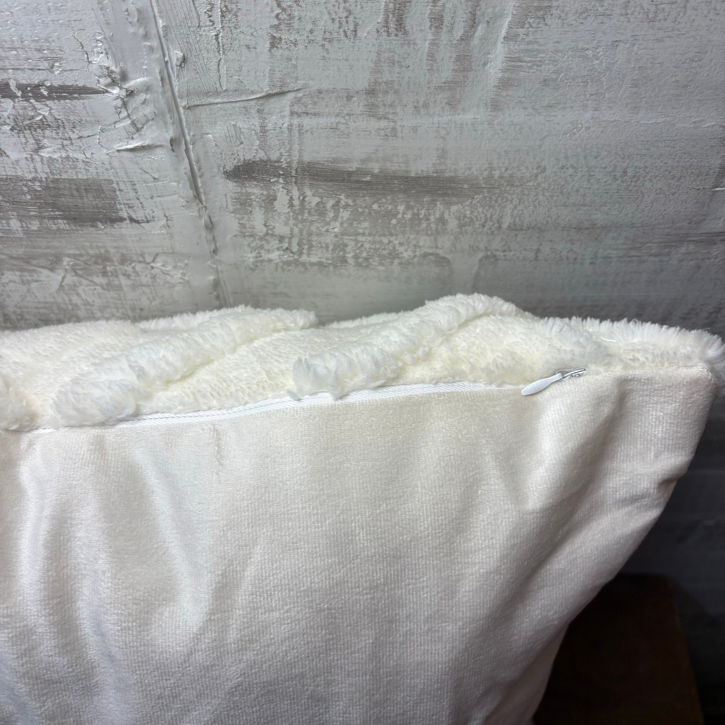 White Diamond Geometric Throw Pillow