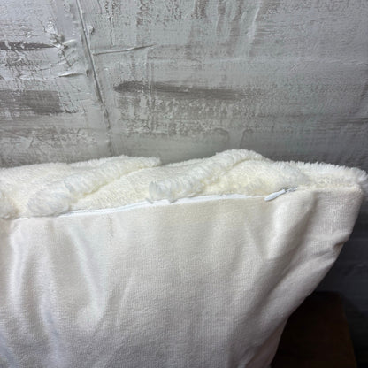 White Diamond Geometric Throw Pillow