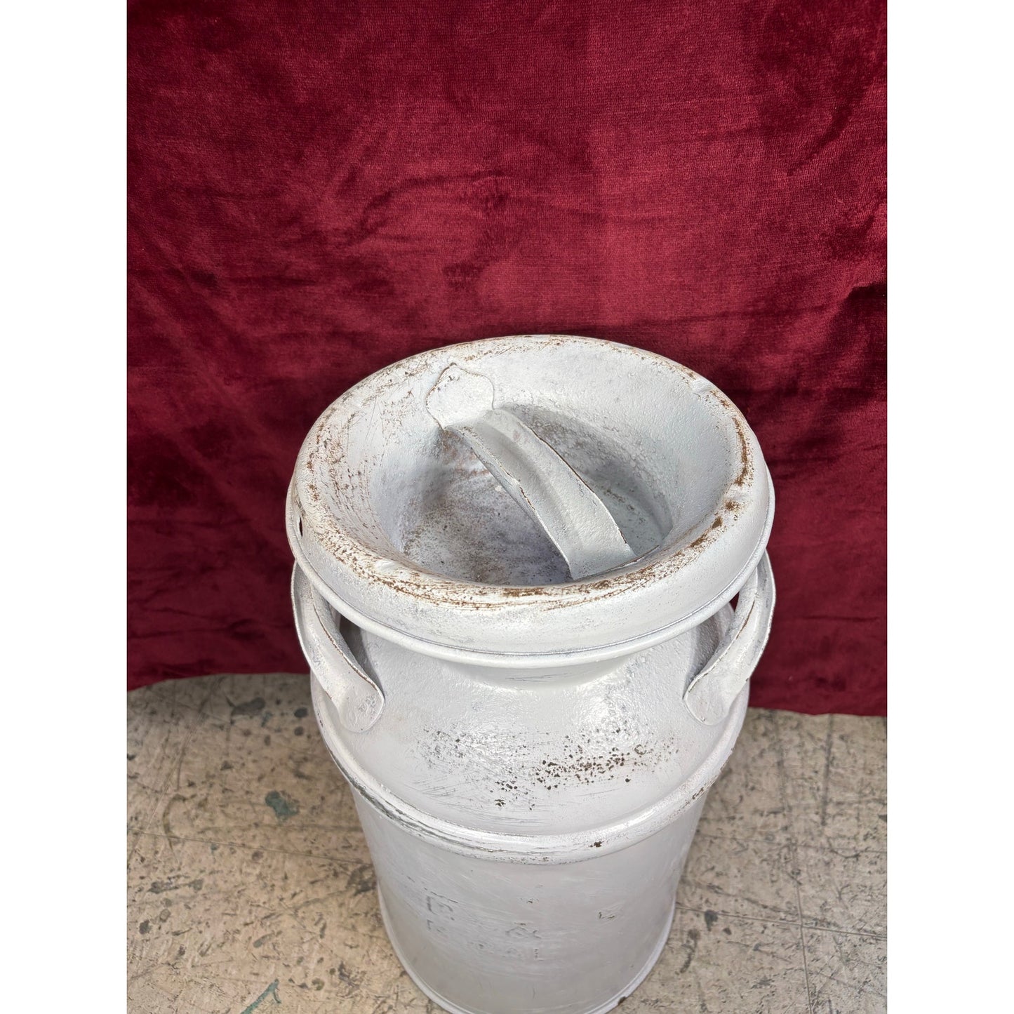 Antique Milk Jug Distressed White