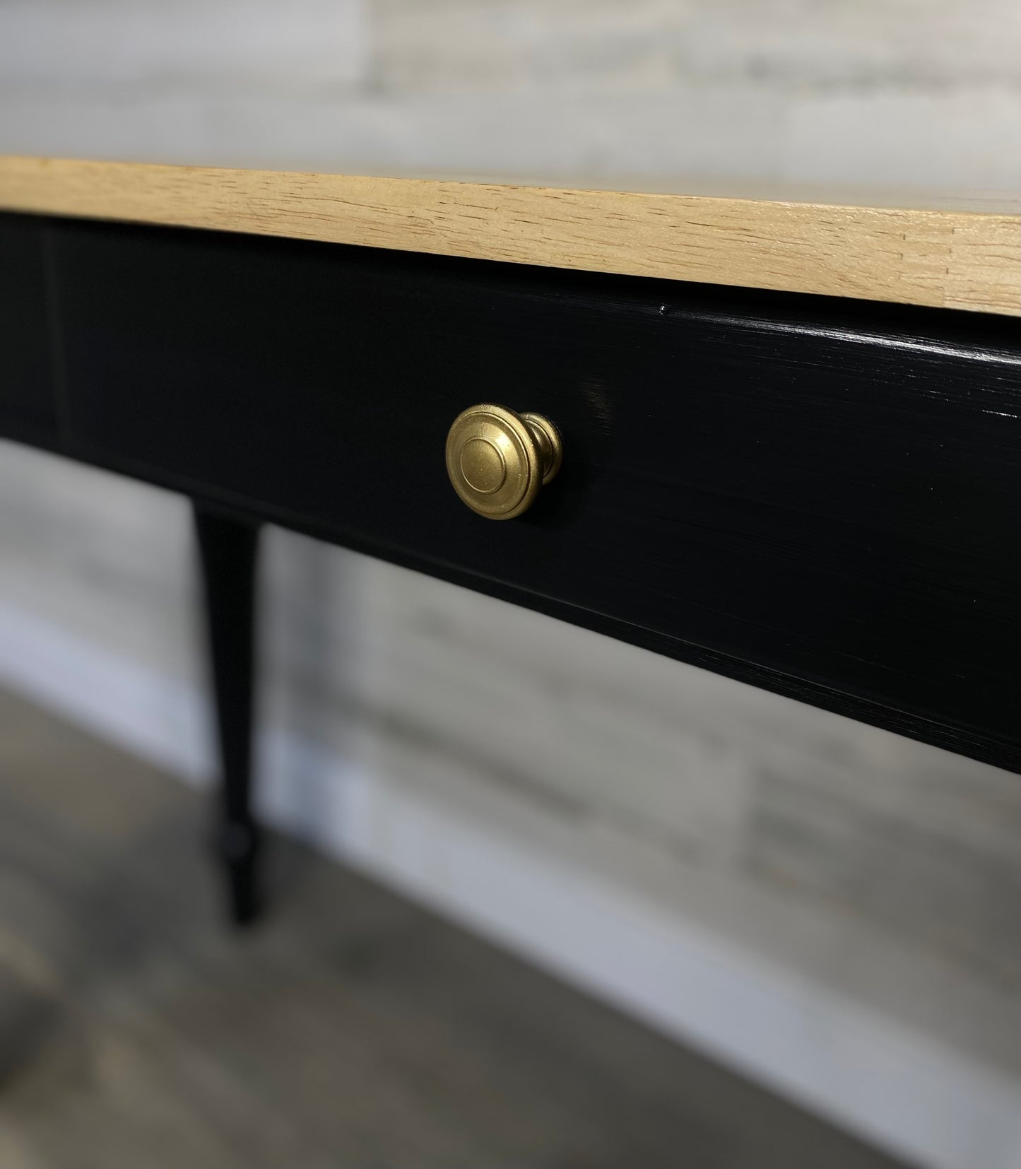 Black Sofa Console Table
