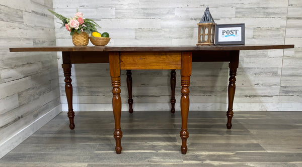 Antique Double Drop Leaf Dining Table