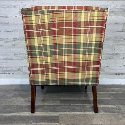 Plaid Accent Chair