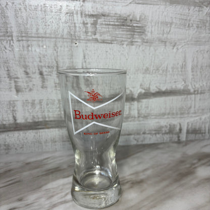 Vintage Budweiser Heavy Bottom Drinking Glass