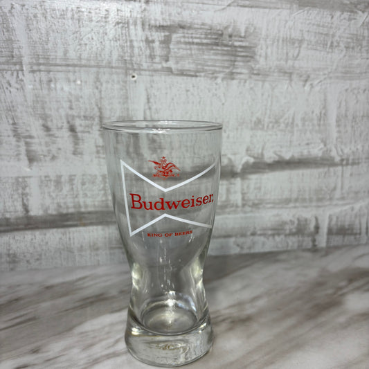 Vintage Budweiser Heavy Bottom Drinking Glass