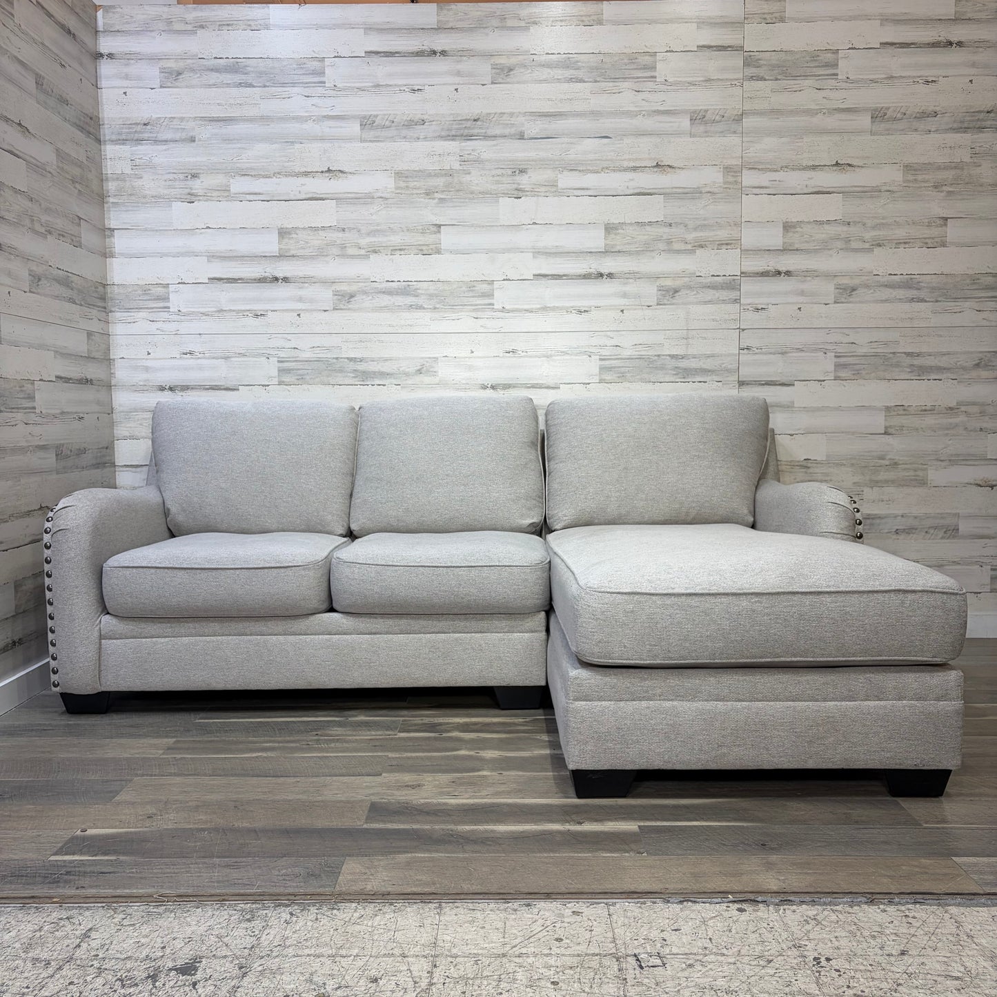 Gray 2pc Ashley Sectional Couch