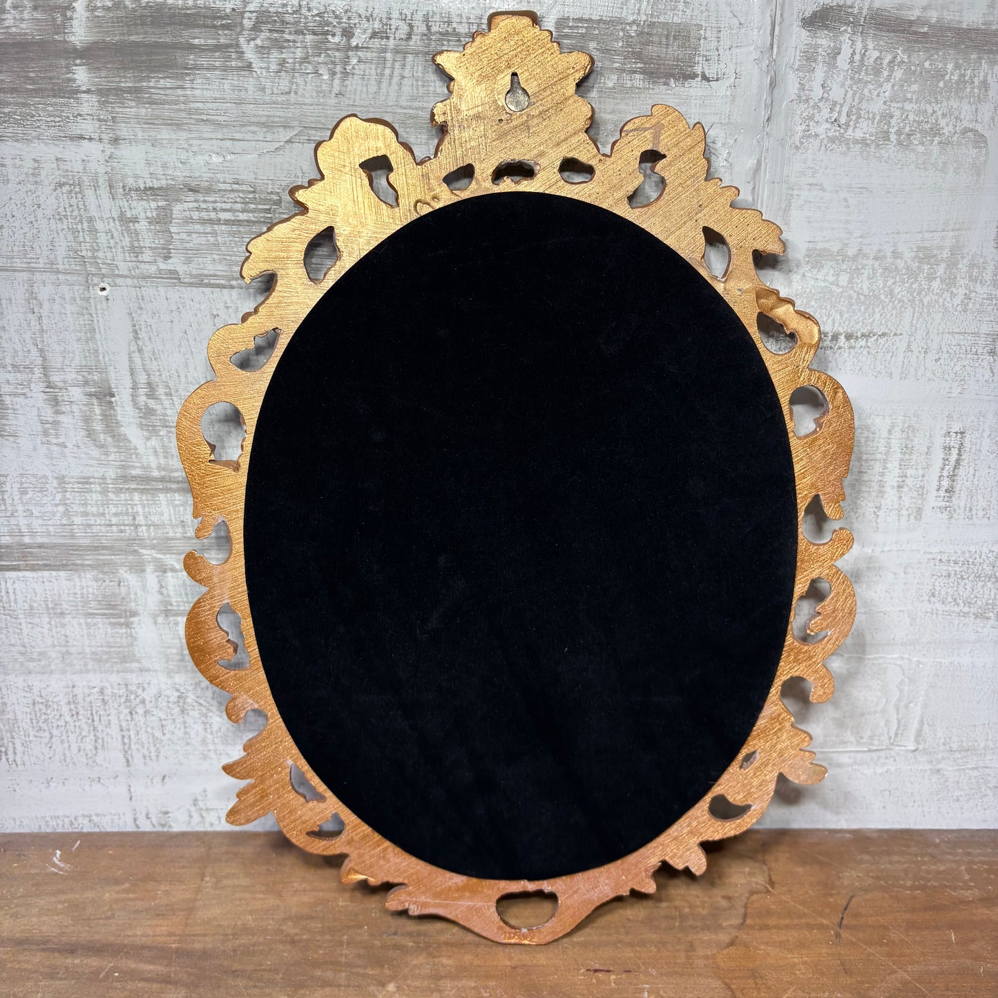Ornate White Gold Mirror