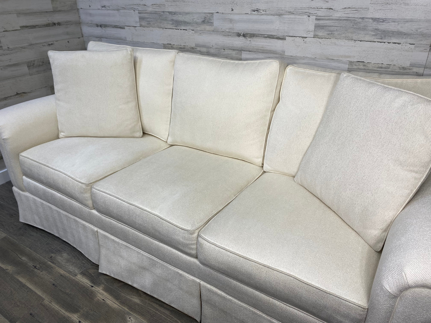Ethan Allen Cream White Couch