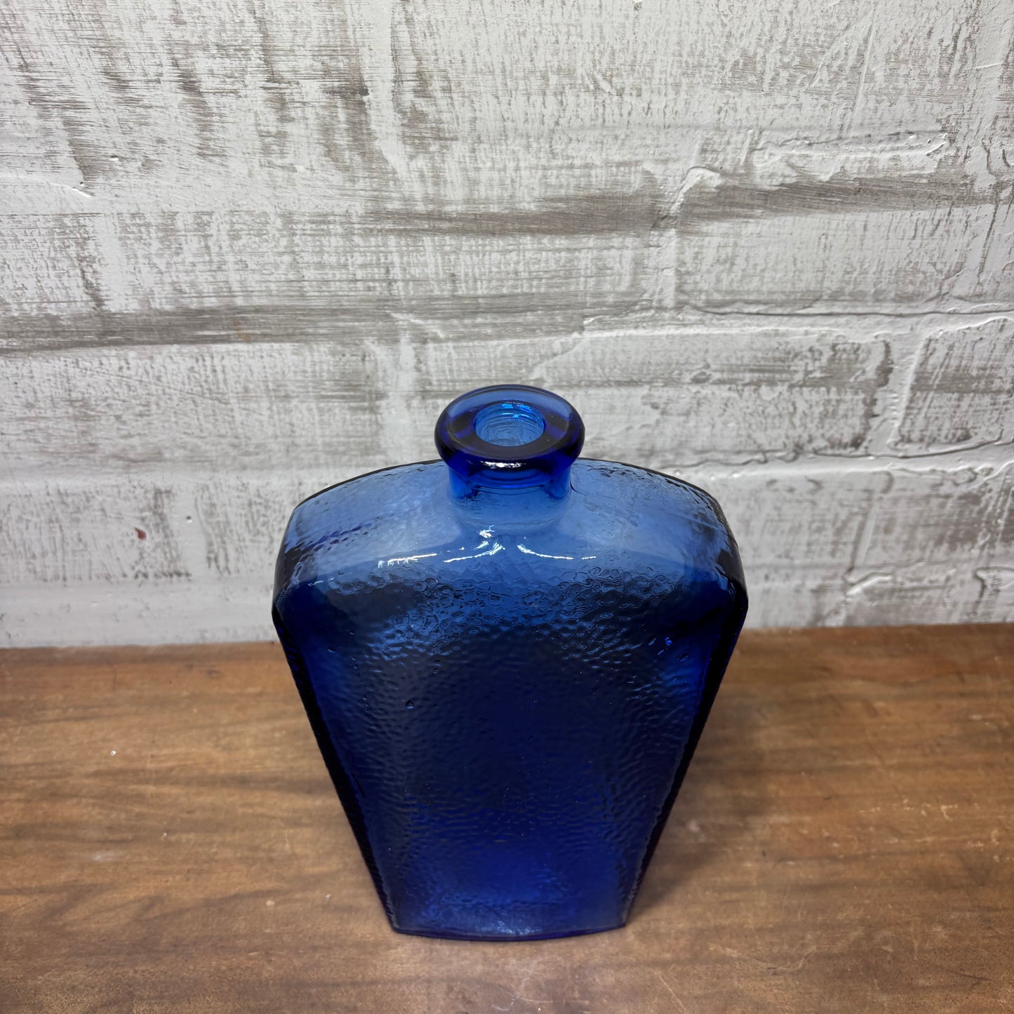 Vintage Cobalt Blue Decanter Vase