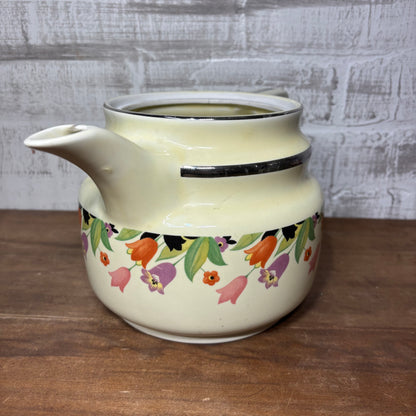 Antique Hall "Crocus" Meltdown Coffee Pot Planter Pot