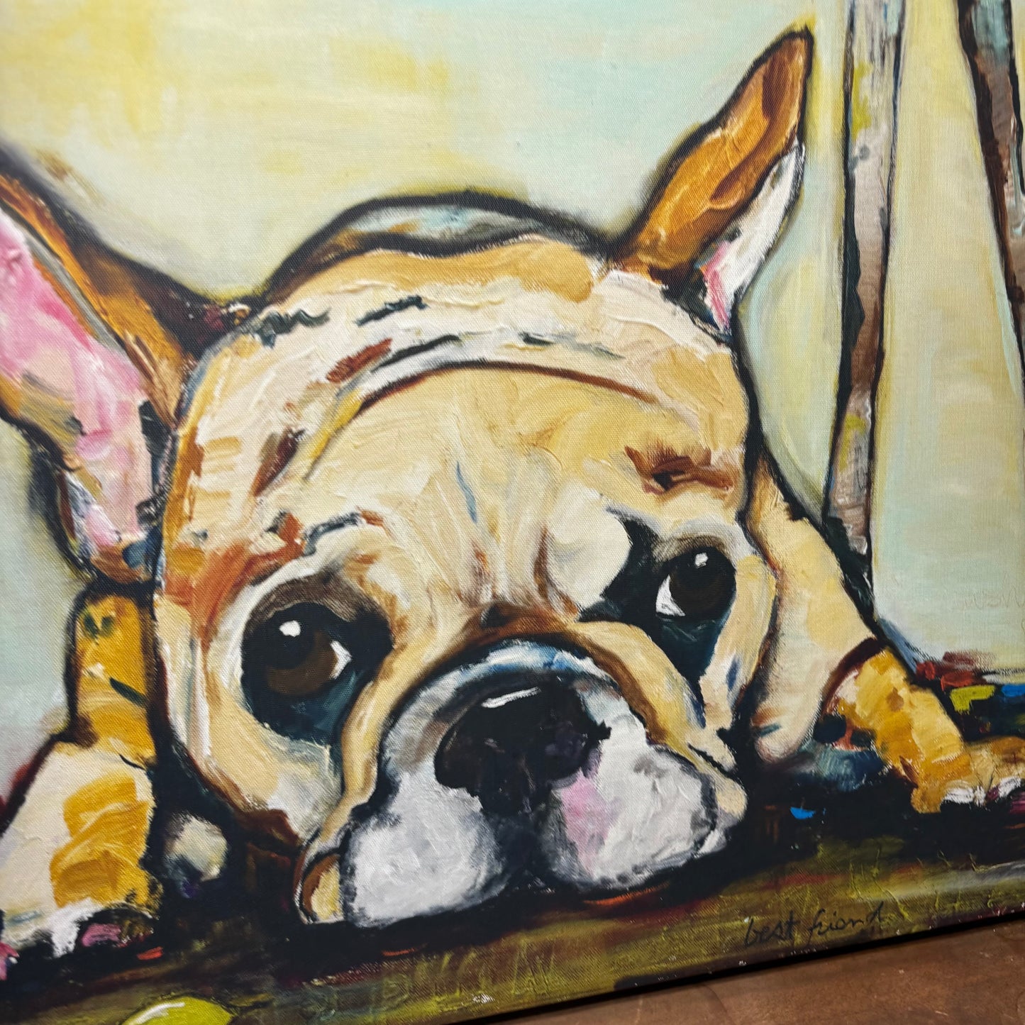 French Bulldog "Smushy" Canvas Art
