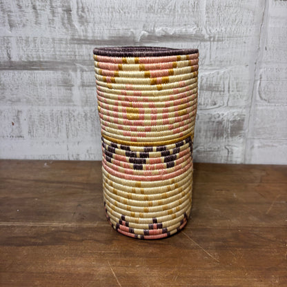 Cylinder Woven Coil Basket