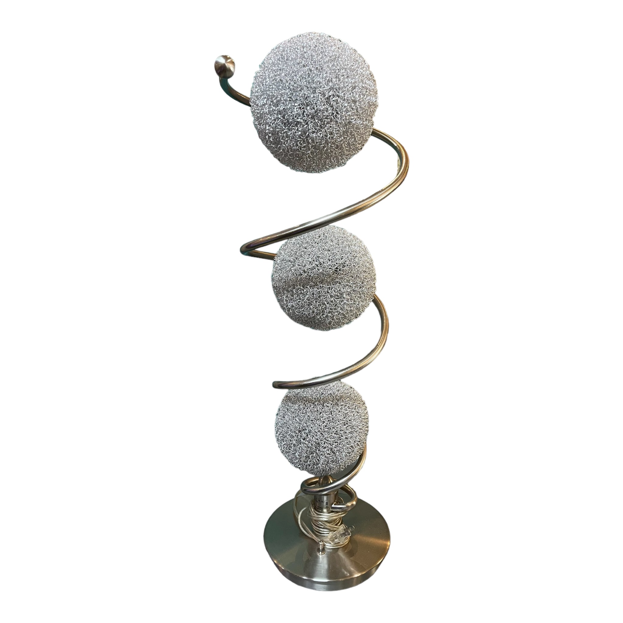 Orb Globe Swirl Table Lamp