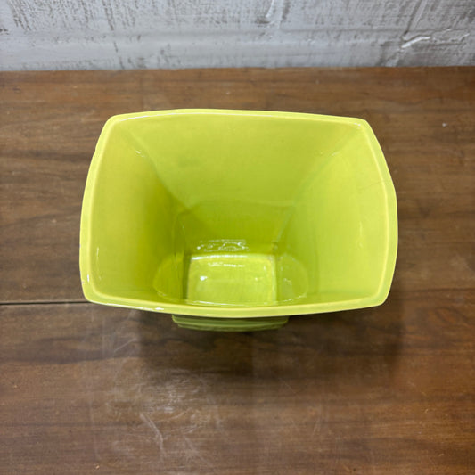 Vintage 1950s Claire Lerner Lime Green Vase