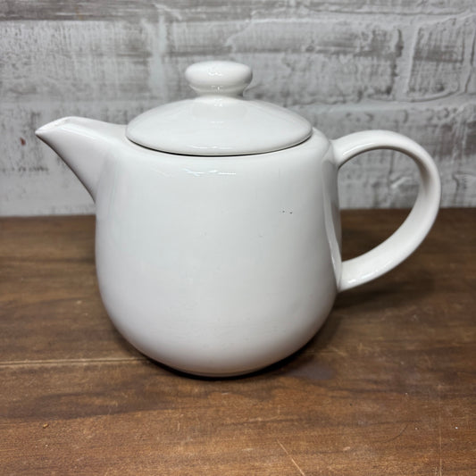 IKEA White Ceramic Teapot