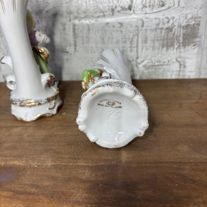 Vintage Ucagco China PorcelainBoy & Girl Flower Vase