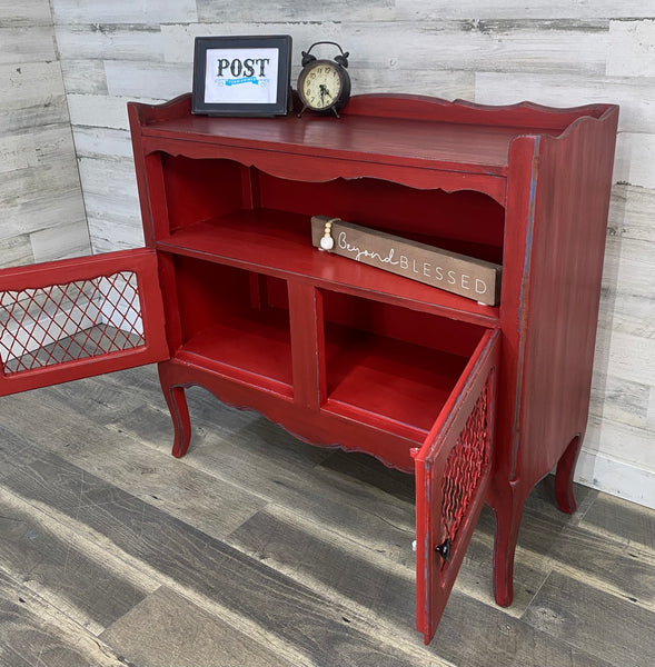 Rustic Red French Provincial Buffet