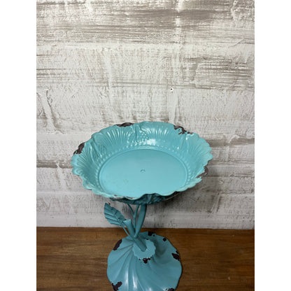 Aqua Blue Pedestal Plant Holder
