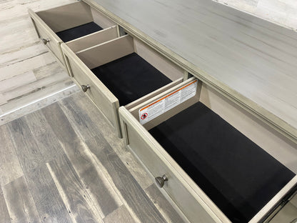 Rustic Gray Dresser & Nightstand Set