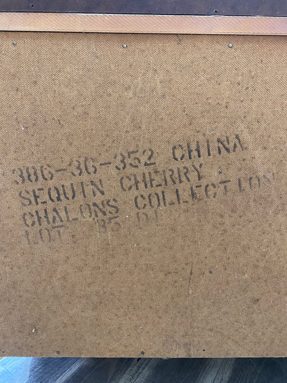 Turquoise Bassett French Provincial Hutch