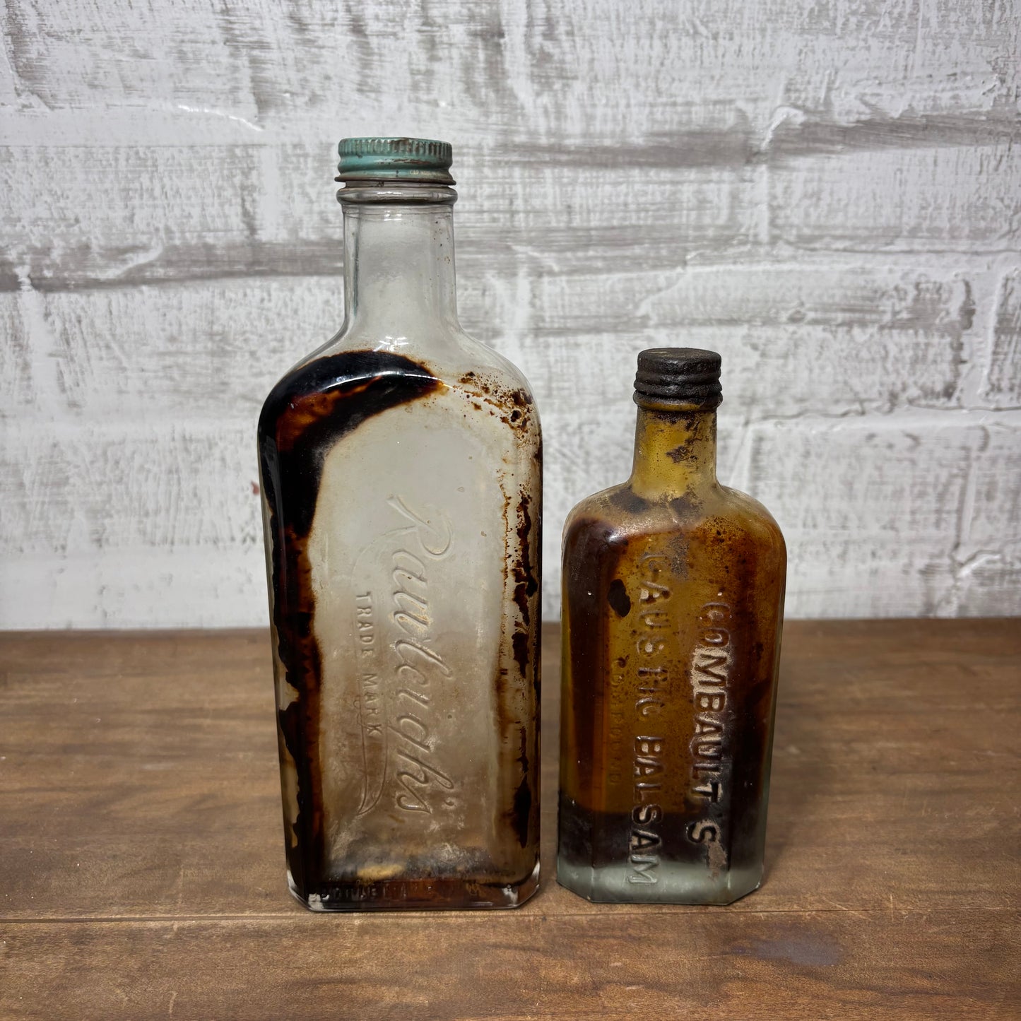 Antique Glass Bottle Set #8