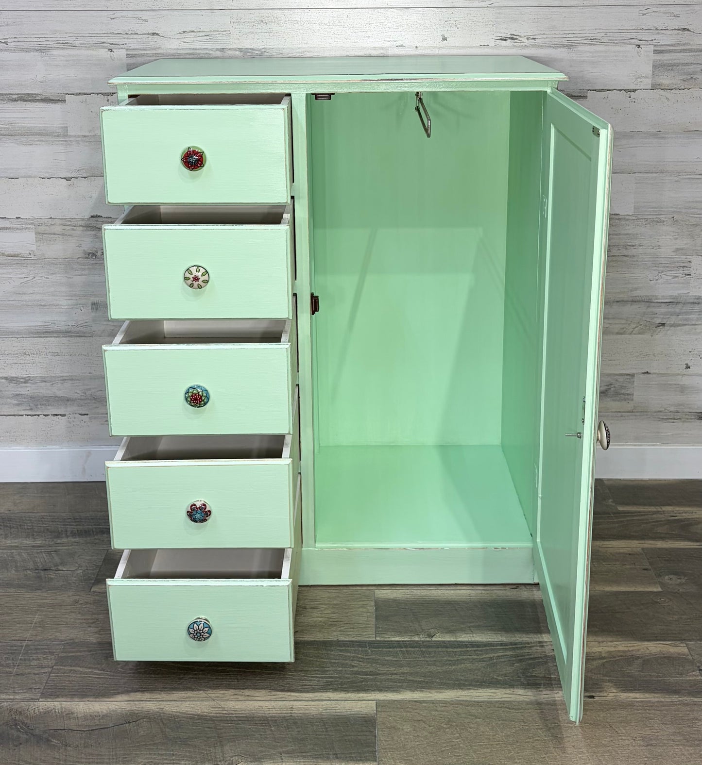 Armoire Dresser Mint Green