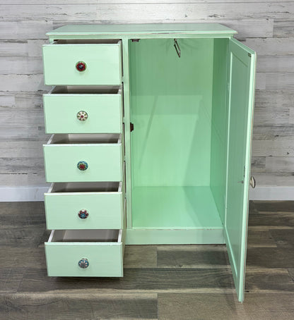 Armoire Dresser Mint Green