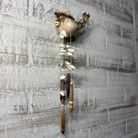 Pufferfish Taxidermy Wind Chime