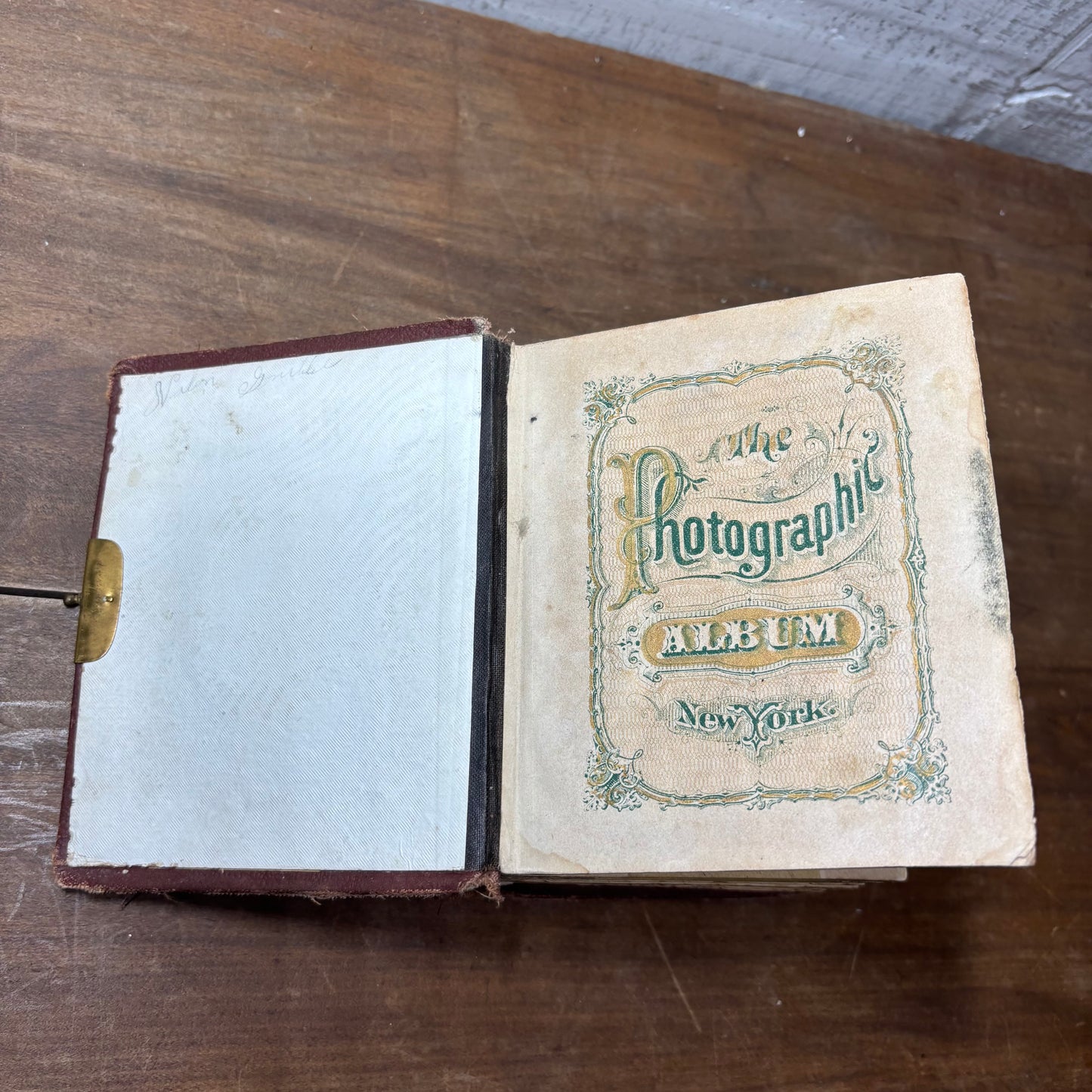 Antique Victorian Photo Album W/ Photos