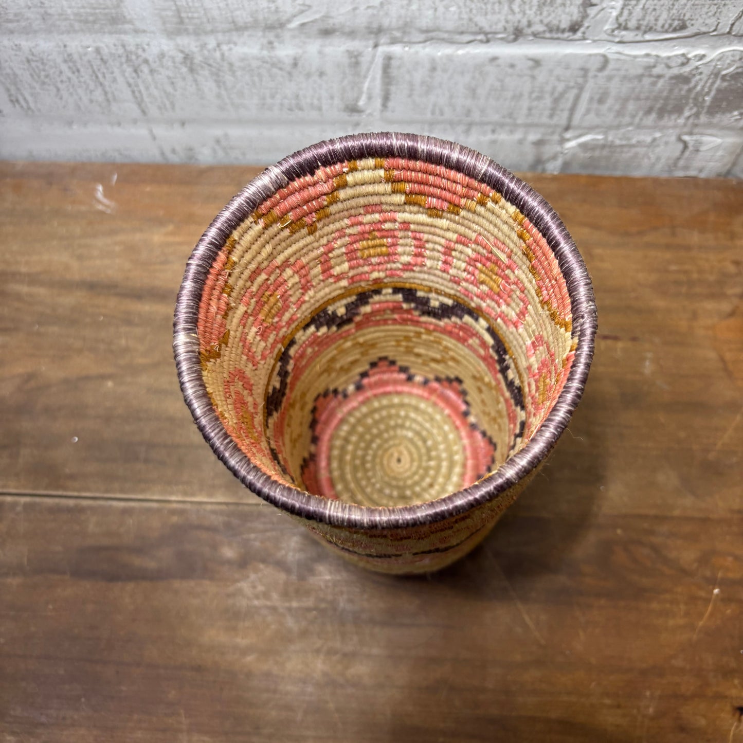 Cylinder Woven Coil Basket