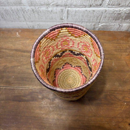 Cylinder Woven Coil Basket